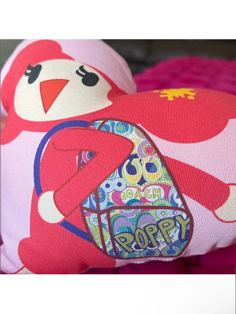 Coach Poppy Chan Cherry Pillow